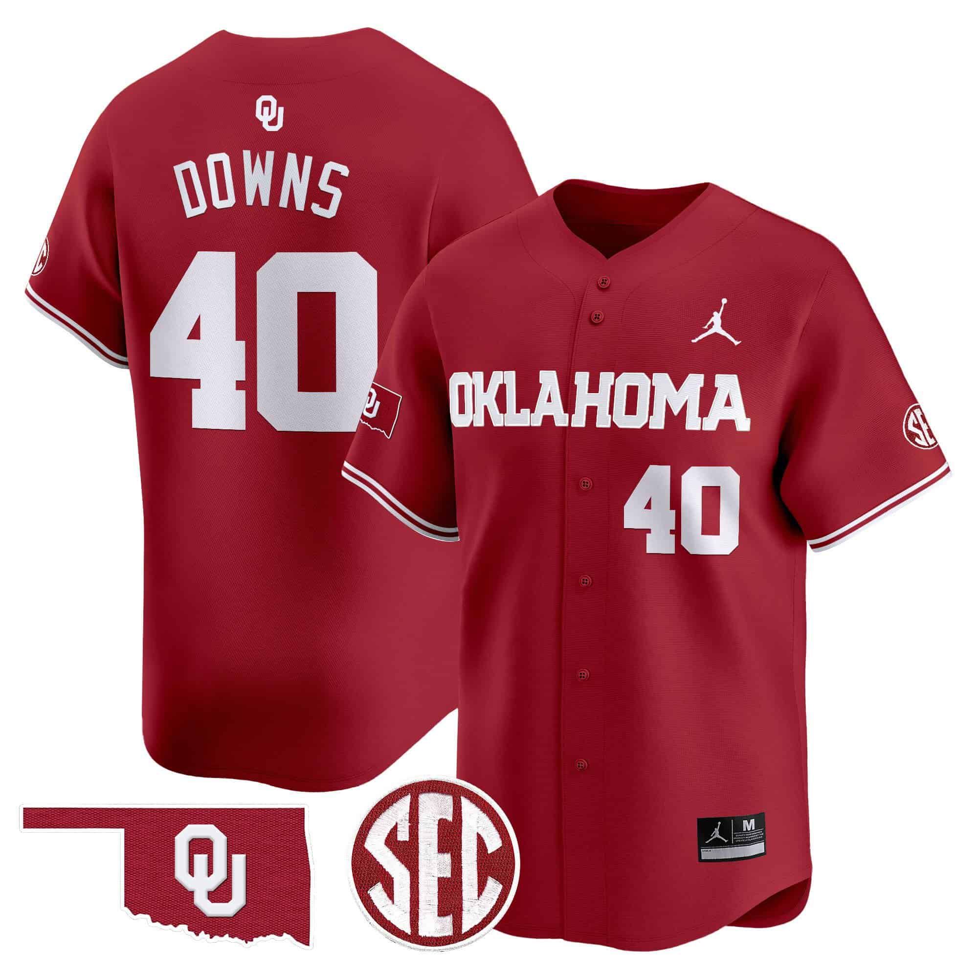 Men Oklahoma Sooners #40 Downs Red 2024 Vapor Premier Limited NCAA Jersey->indianapolis colts->NFL Jersey